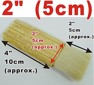 5 pcs X 2 inch Bamboo Brush  